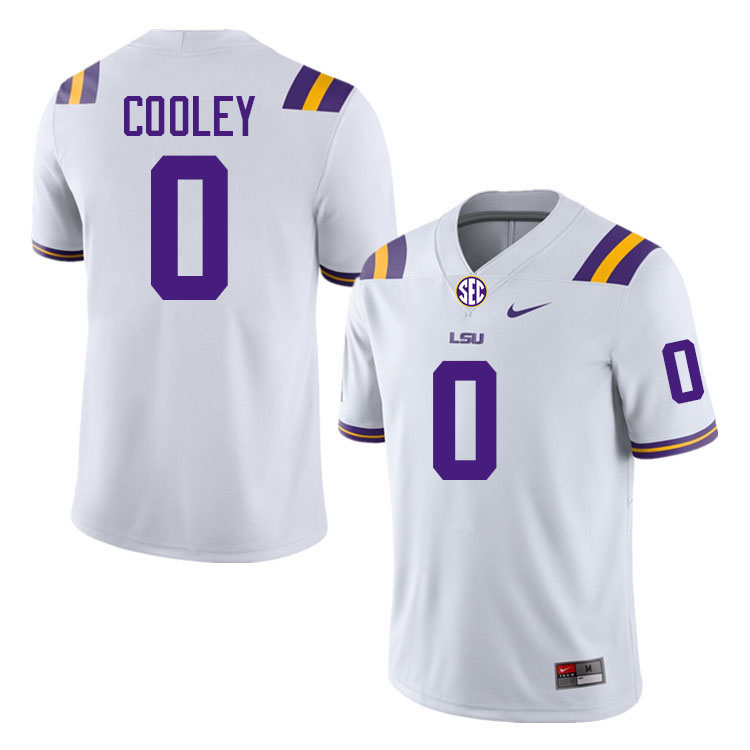 #0 Tamarcus Cooley LSU Tigers Jersey,Louisiana State University Tigers Football Jersey-White
